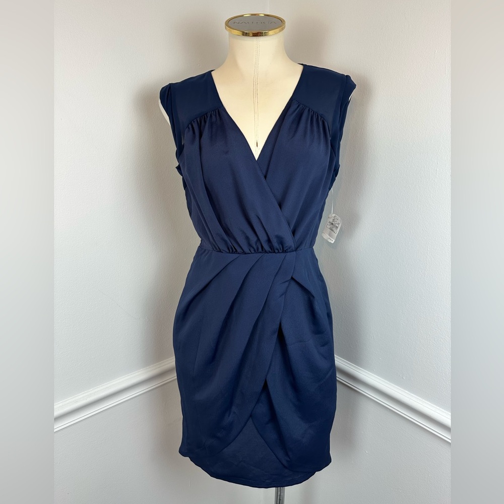 PLASTIC ISLAND Navy Lightweight Dress NWT | Size Small (2/4)